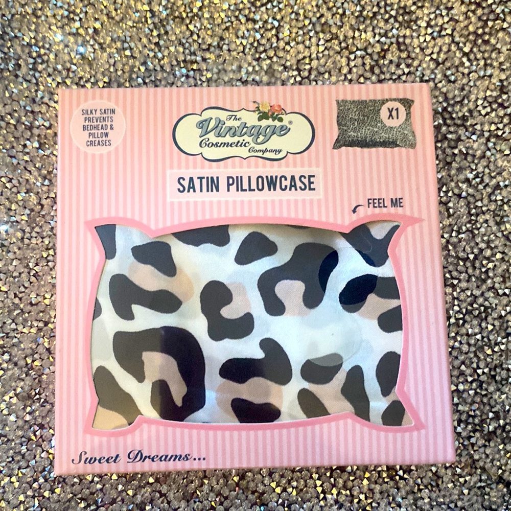 Leopard Pink Satin Pillowcase - Picture 1 of 3